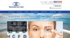Desktop Screenshot of norwalkeyecare.com