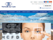 Tablet Screenshot of norwalkeyecare.com